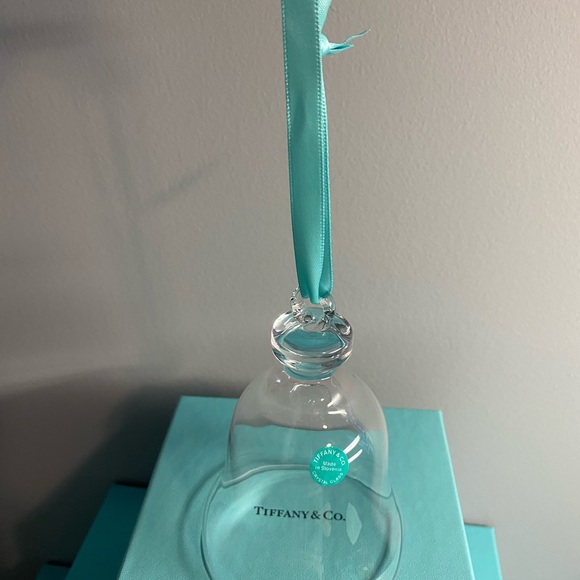 Retired Tiffany & Co Crystal Bell Ornament - Picture 2 of 7
